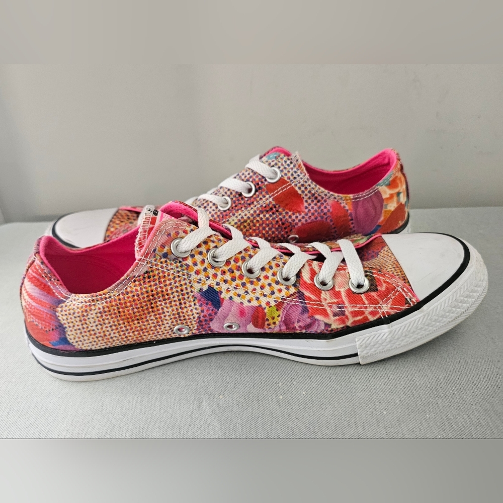 CONVERSE All Star OX Womens Digital Floral Sneakers, Shoes - Picture 6 of 9